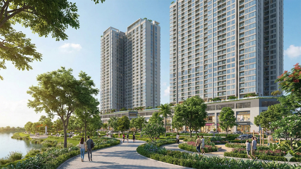 Phố cảnh tổng quan River Park Lê Phong