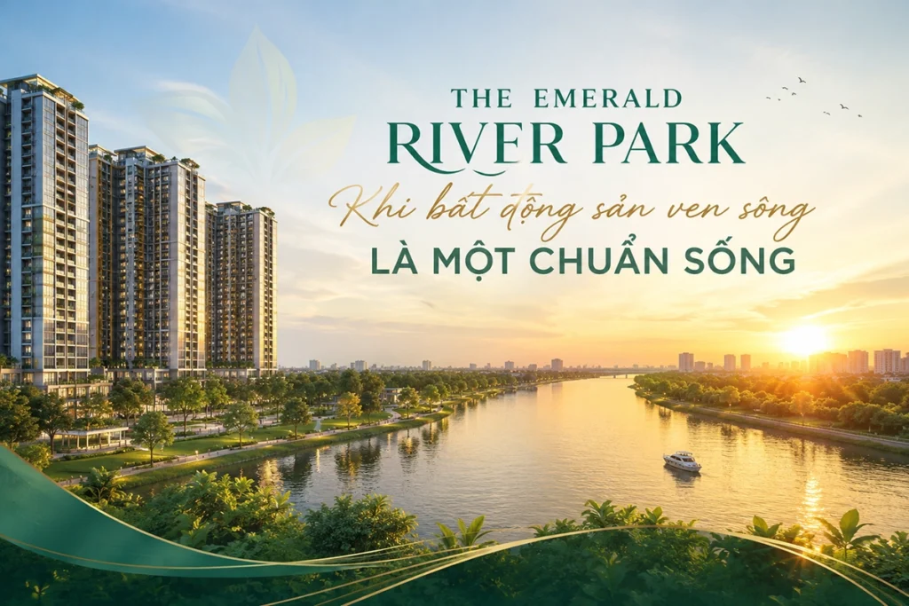 The Emerald River Park: Khi bất động sản ven sông là một chuẩn sống
